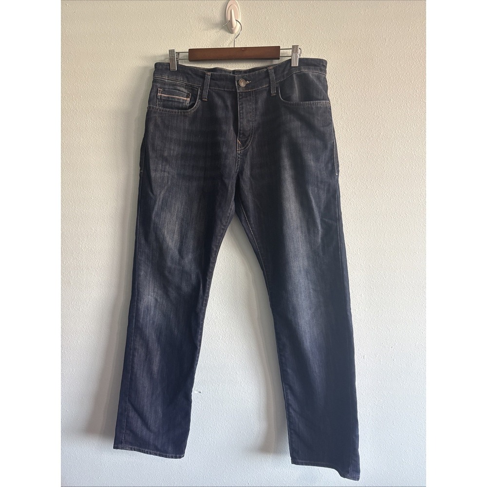 Mavi Myles Straight Leg Jeans Mens‎ 34X32 Dark Wash Mid- Rise